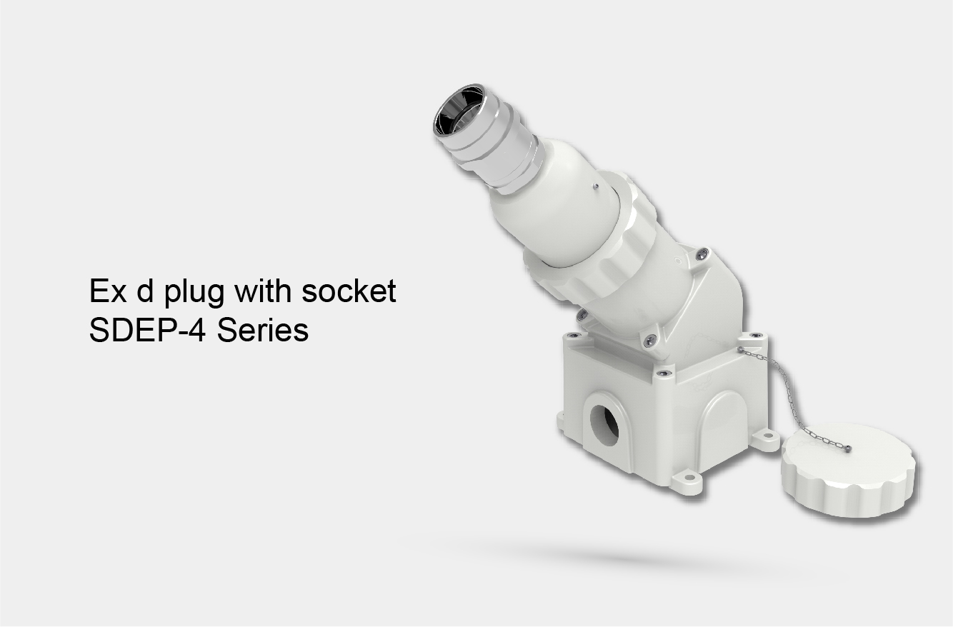 Ex d plug with socket SDEP-4 Series